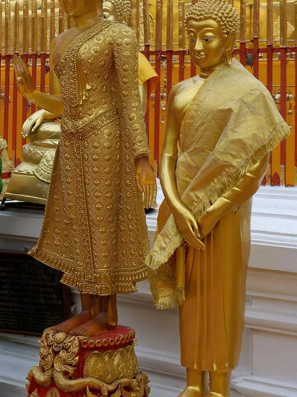 Golden Buddha statues at Wat Phra That Doi Suthep, Chiang Mai